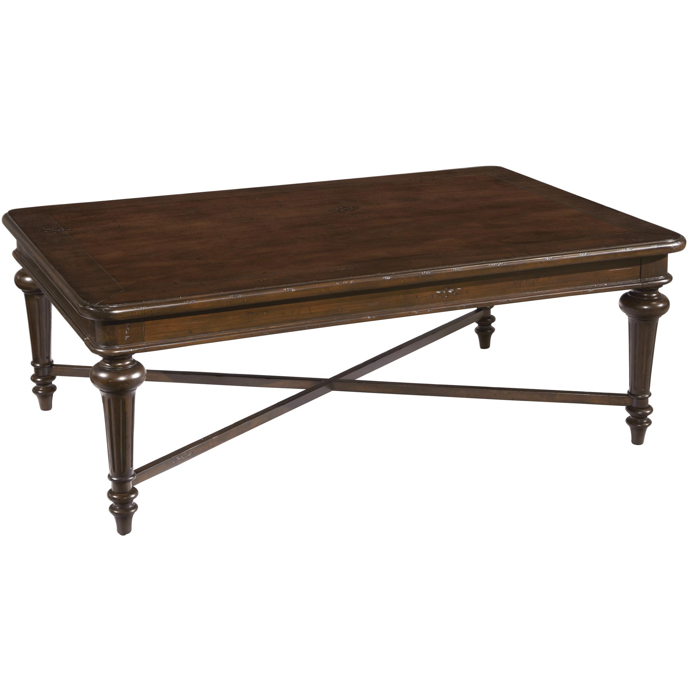 Hekman Charleston Place 943703CP Coffee Table with X Stretcher Esprit